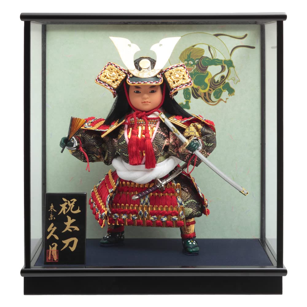 Amazon | 久月official 五月人形 武者人形ケース飾り 祝太刀 S5149-Z